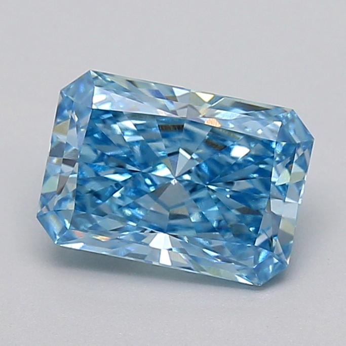 1.57 Ct. Fancy Vivid  Blue Radiant Lab Grown Diamond