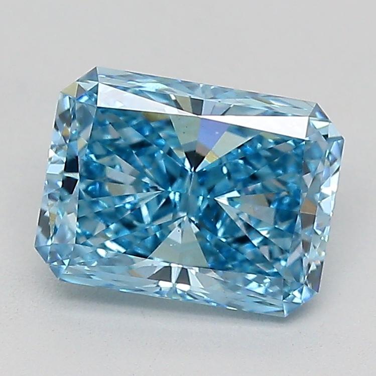 1.30 Ct. Fancy Vivid  Blue Radiant Lab Grown Diamond