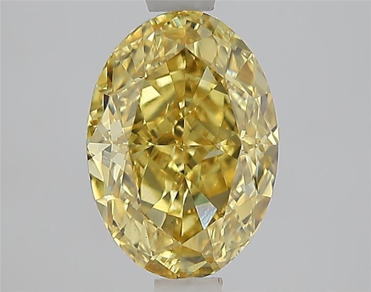 1.99 Ct. Fancy Vivid Yellow Yellow Oval Lab Grown Diamond