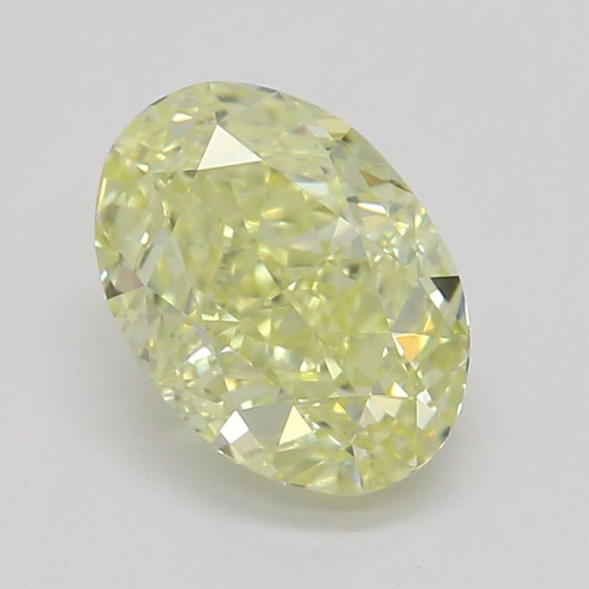 0.80 Ct. Fancy Yellow Oval Diamond