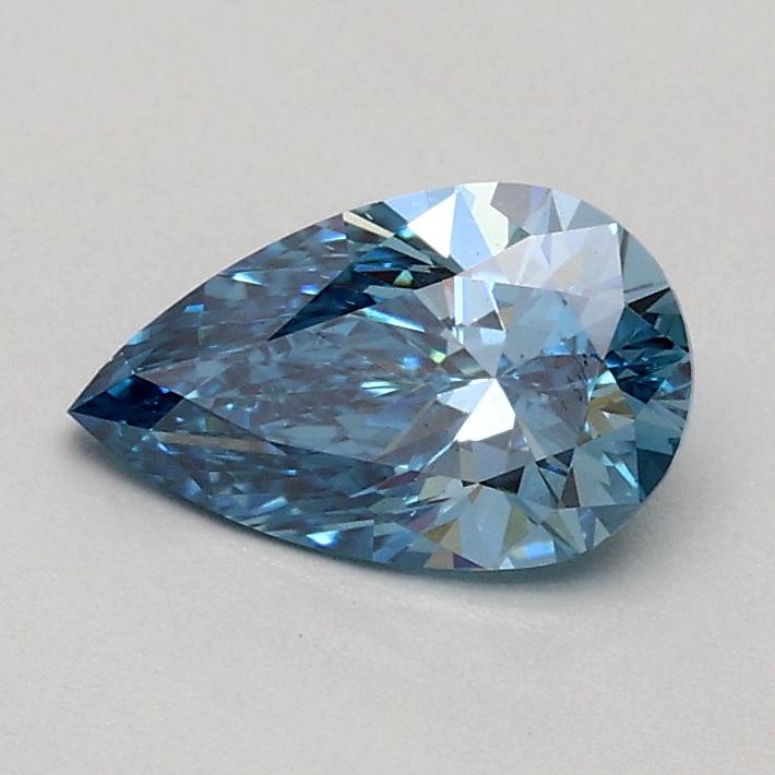 0.50 Ct. Fancy Vivid Blue Pear Lab Grown Diamond