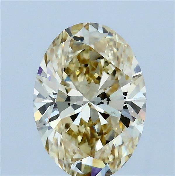 1.29 Ct. Fancy Light Yellow Oval Lab Grown Diamond
