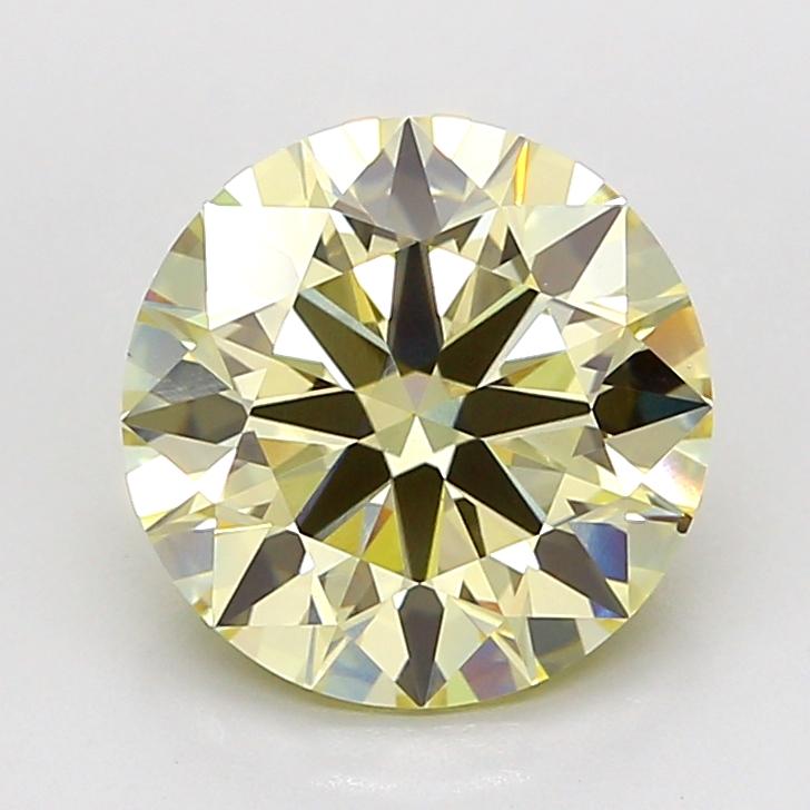 3.50 Ct. Fancy Light  Yellow Round Lab Grown Diamond