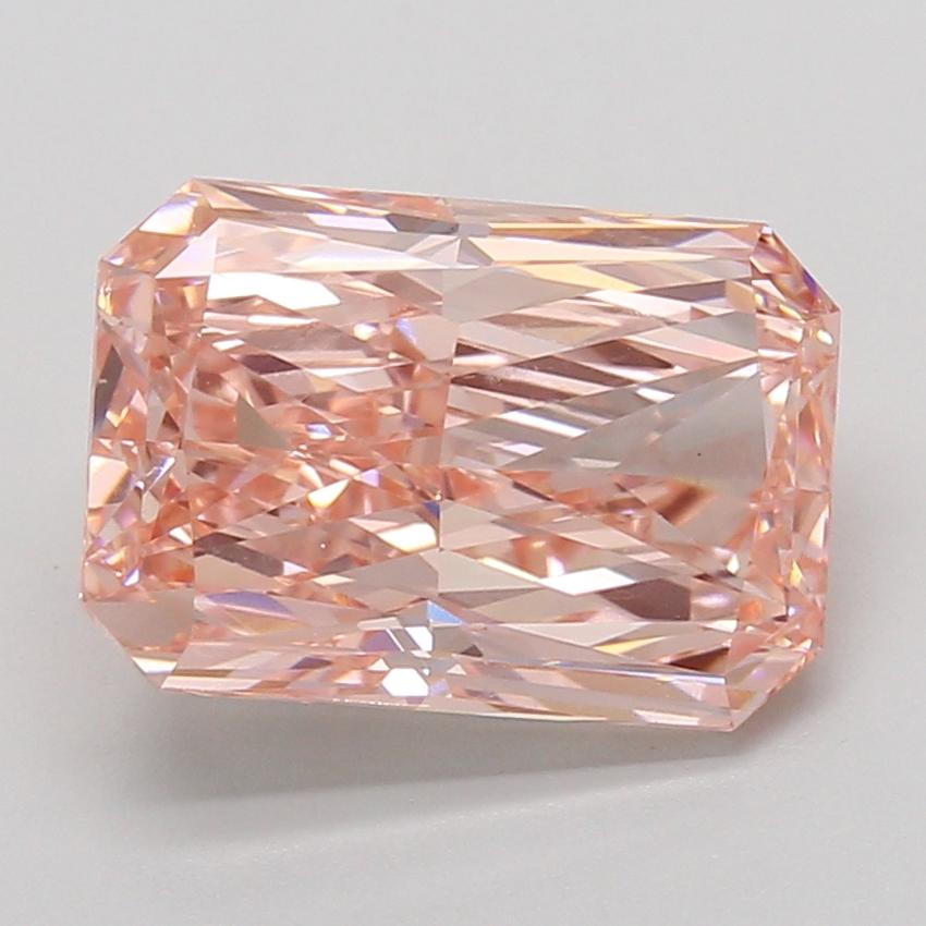 5.03 Ct. Fancy Vivid Pink Radiant Lab Grown Diamond