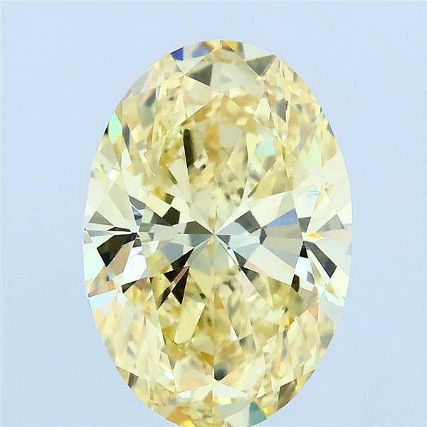3.02 Ct. Fancy Yellow Oval Lab Grown Diamond