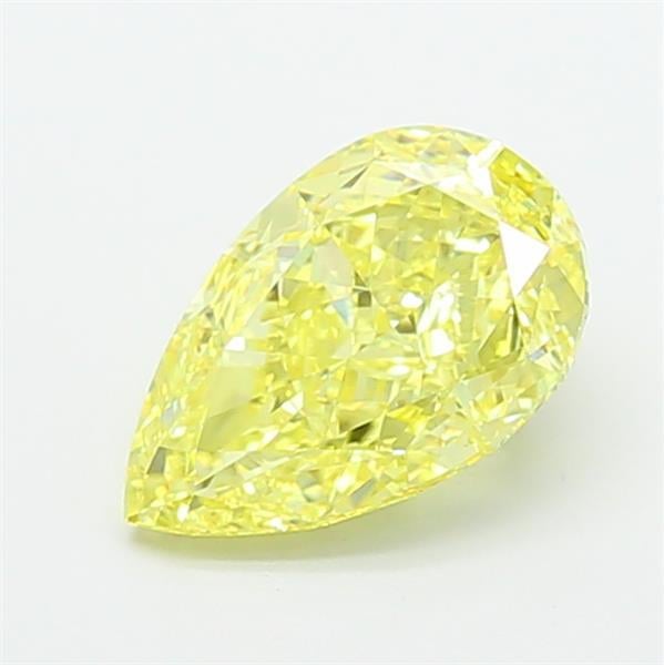 3.04 Ct. Fancy Intense Yellow Pear Lab Grown Diamond