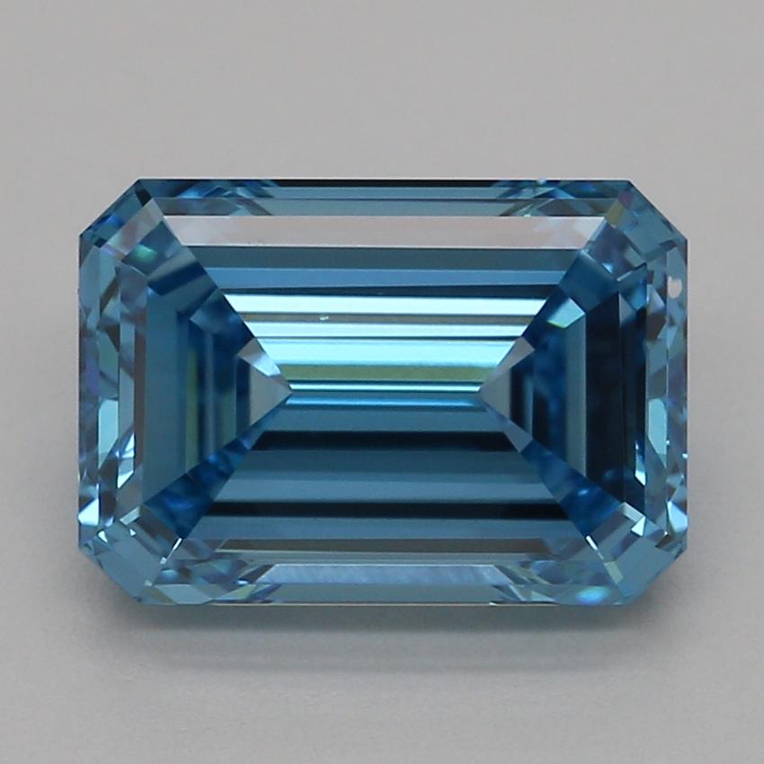 2.01 Ct. Fancy Vivid Blue Emerald Lab Grown Diamond