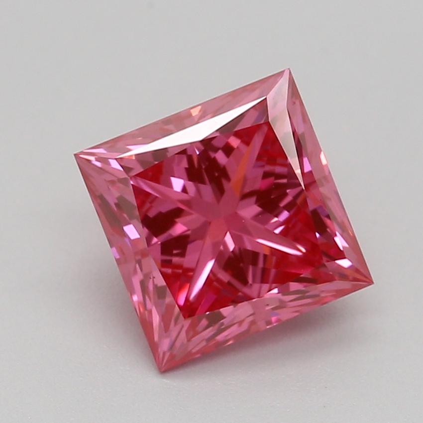1.04 Ct. Fancy Vivid Pink Princess Lab Grown Diamond