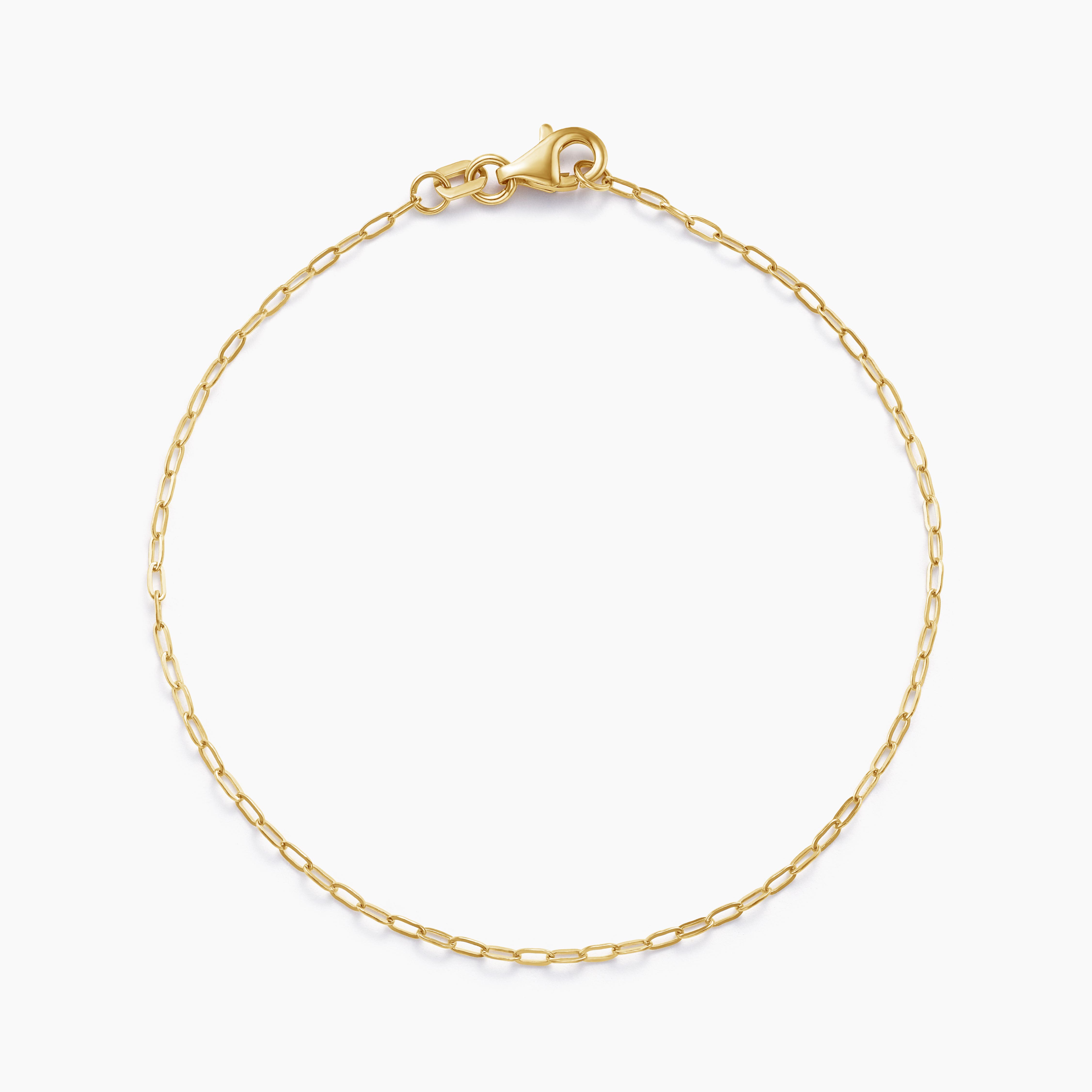 Extra Small Paperclip Chain Bracelet, Lola