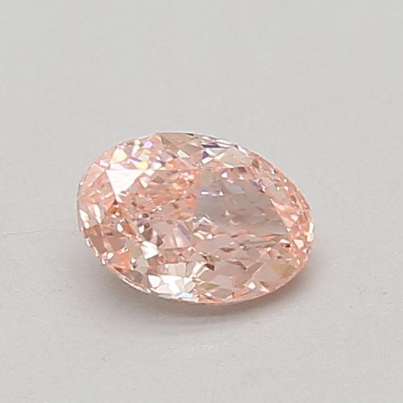 0.53 Ct. Fancy Vivid Pink Oval Lab Grown Diamond