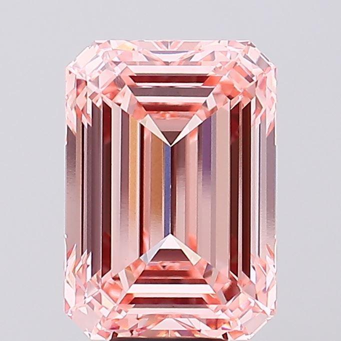 10.16 Ct. Fancy Vivid Pink Emerald Lab Grown Diamond
