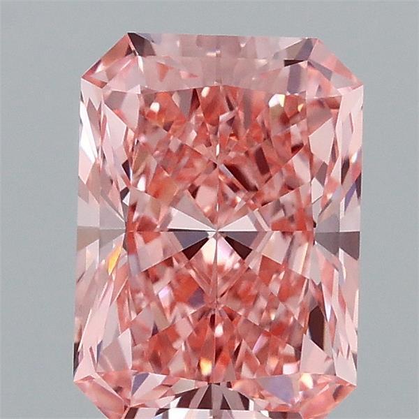 1.58 Ct. Fancy Vivid Pink Radiant Lab Grown Diamond