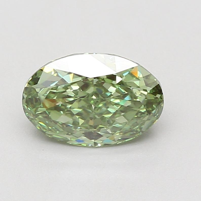 2.05 Ct. Fancy Vivid Green Oval Lab Grown Diamond