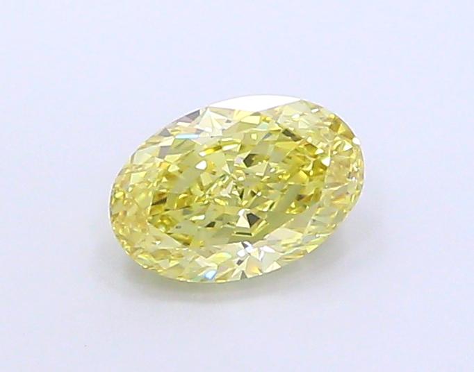 2.25 Ct. Fancy Intense Yellow Oval Lab Grown Diamond