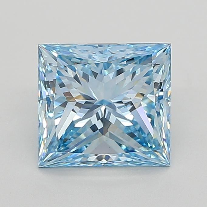 2.86 Ct. Fancy Intense  Blue Princess Lab Grown Diamond