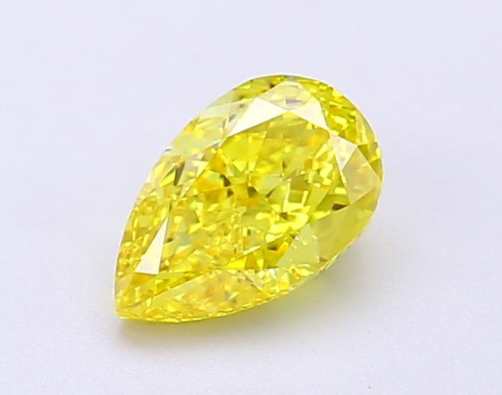 1.03 Ct. Fancy Vivid Yellow Pear Lab Grown Diamond