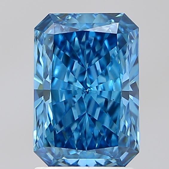 2.01 Ct. Fancy Vivid Blue Radiant Lab Grown Diamond