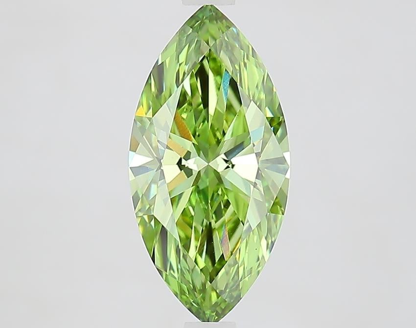 2.11 Ct. Fancy Vivid Green Marquise Lab Grown Diamond