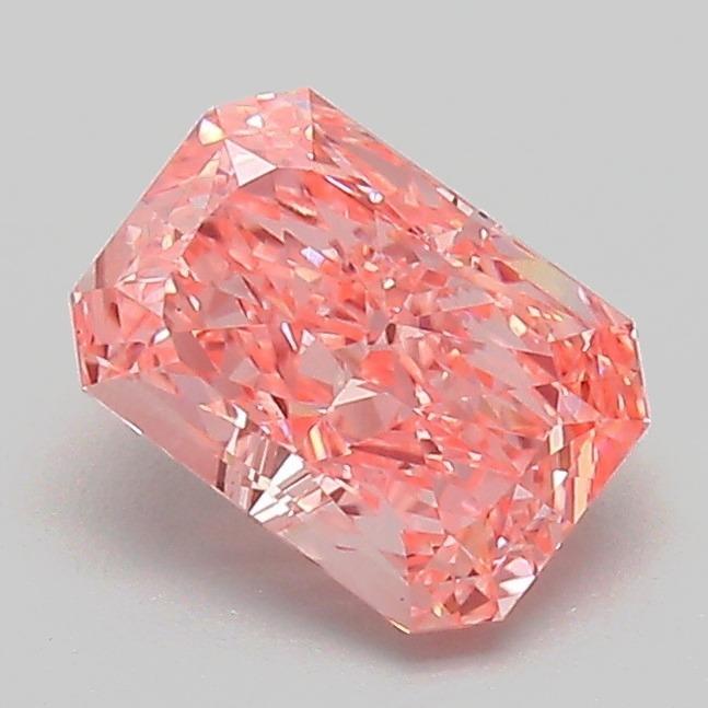 1.11 Ct. Fancy Vivid Pink Radiant Lab Grown Diamond