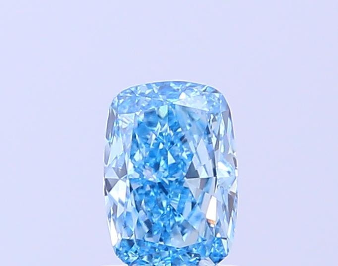 1.01 Ct. Fancy Vivid  Blue Cushion Lab Grown Diamond