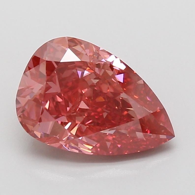 3.10 Ct. Fancy Vivid Pink Pear Lab Grown Diamond