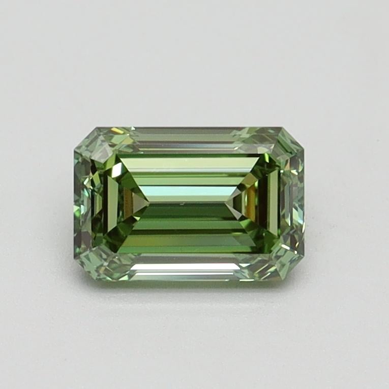 0.70 Ct. Fancy Intense Green Emerald Lab Grown Diamond