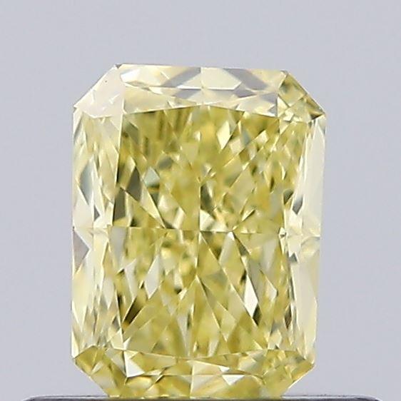 0.51 Ct. Fancy Vivid  Yellow Radiant Lab Grown Diamond