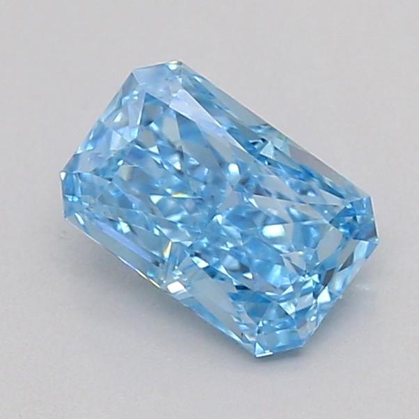 0.37 Ct. Fancy Vivid  Blue Radiant Lab Grown Diamond
