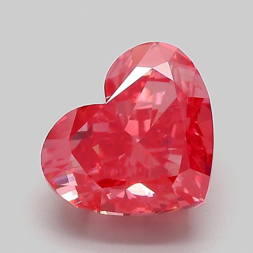 3.45 Ct. Fancy Vivid  Pink Heart Lab Grown Diamond