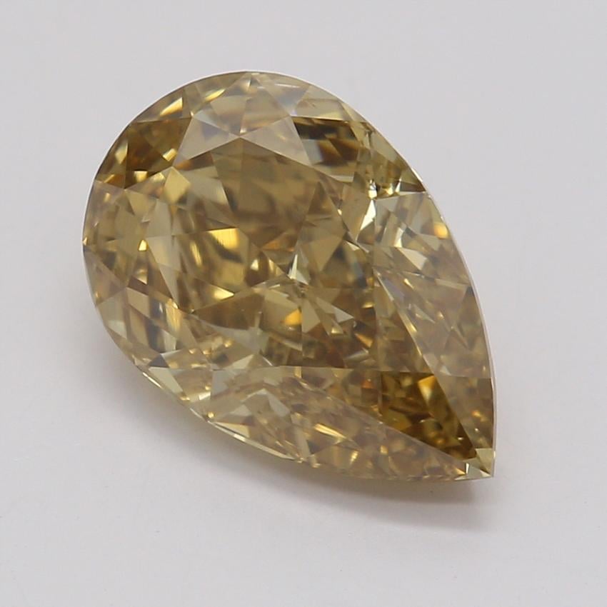 1.67 Ct. Fancy Yellow-Brown Pear Diamond