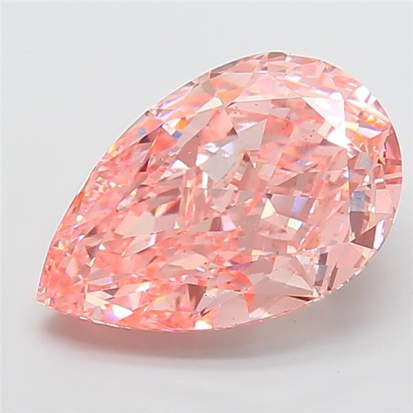 10.03 Ct. Fancy Vivid Pink Pear Lab Grown Diamond