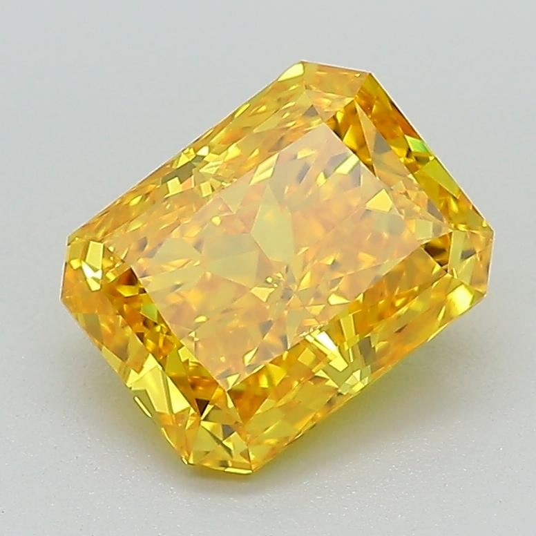 1.83 Ct. Fancy Vivid Orangy Yellow Radiant Lab Grown Diamond