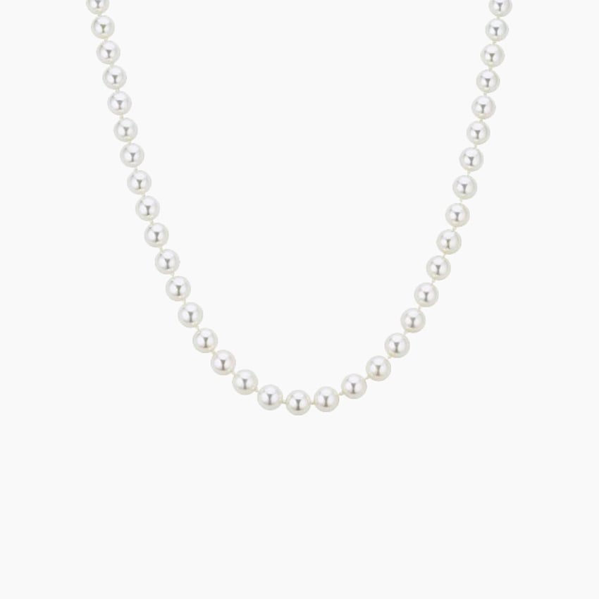 DAIMI 18 Freshwater Cultured AAA Pearl Necklace w/ Sterling Siver Clasp  9mm-10mm Pearls - Port City Jewelers