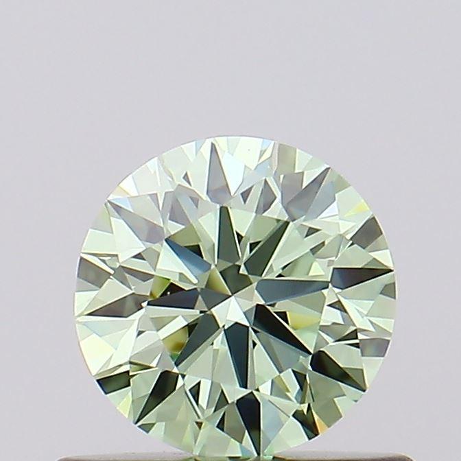 0.54 Ct. Fancy Intense Green Round Lab Grown Diamond