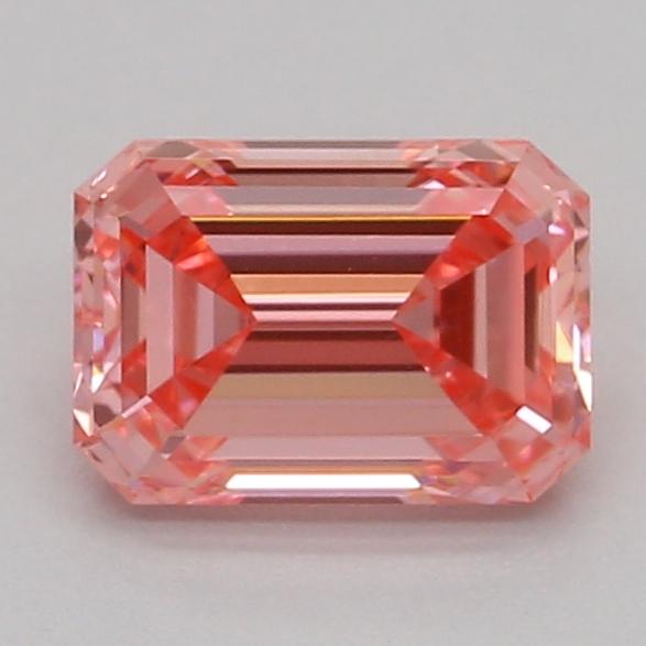 0.52 Ct. Fancy Vivid Pink Emerald Lab Grown Diamond