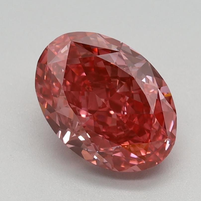 1.39 Ct. Fancy Vivid Pink Oval Lab Grown Diamond