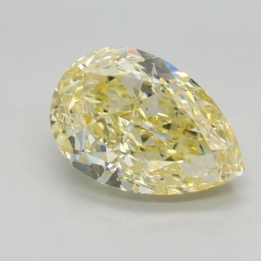 2.41 Ct. Fancy Intense Yellow Pear Lab Grown Diamond
