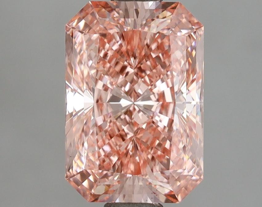2.54 Ct. Fancy Vivid Pink Radiant Lab Grown Diamond