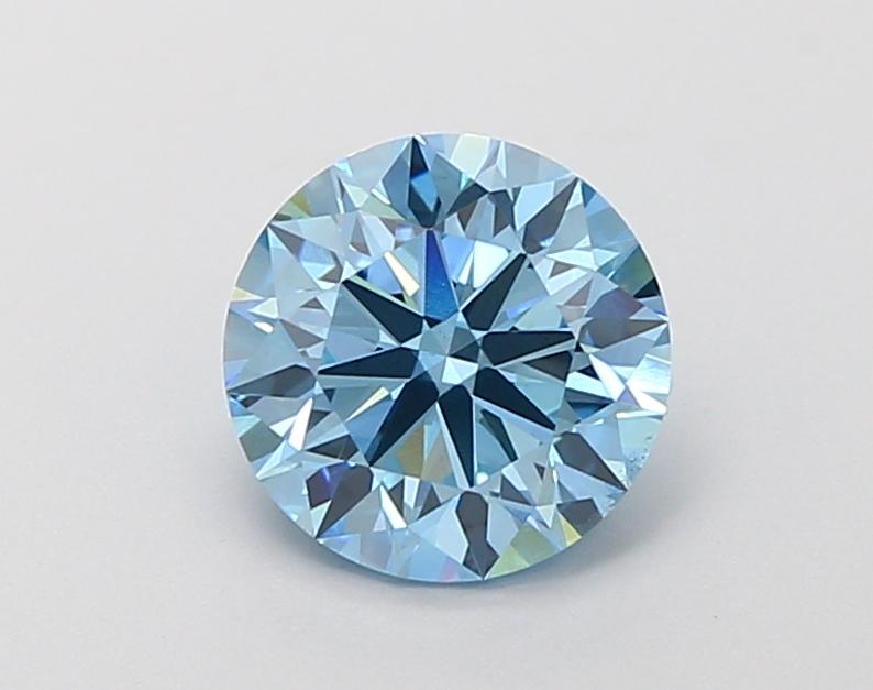 1.72 Ct. Fancy Vivid Blue Round Lab Grown Diamond