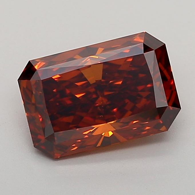 2.01 Ct. Fancy Deep  Orange Radiant Lab Grown Diamond
