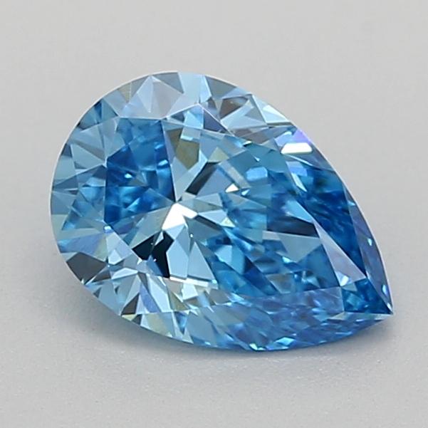 0.53 Ct. Fancy Vivid  Blue Pear Lab Grown Diamond