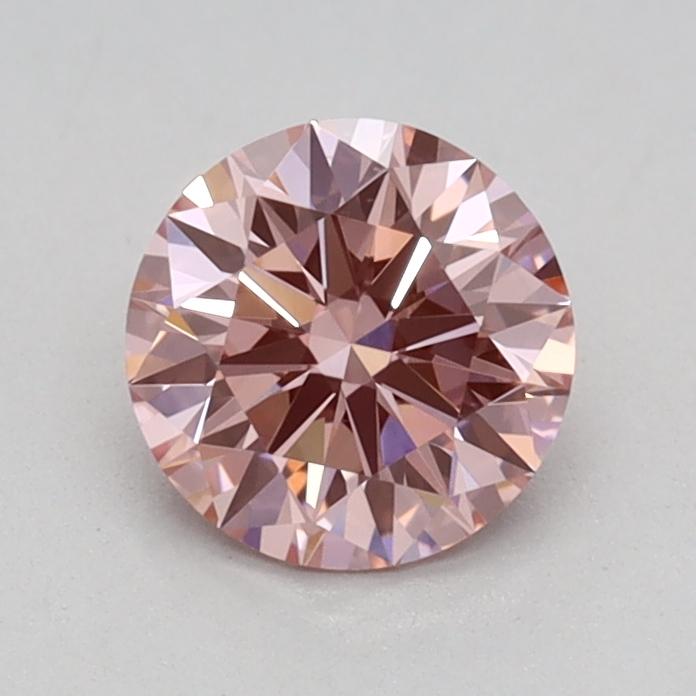 0.57 Ct. Fancy Vivid Pink Round Lab Grown Diamond