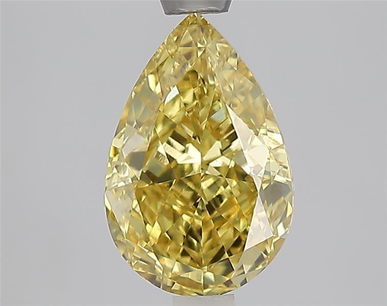 2.00 Ct. Fancy Vivid Yellow Yellow Pear Lab Grown Diamond