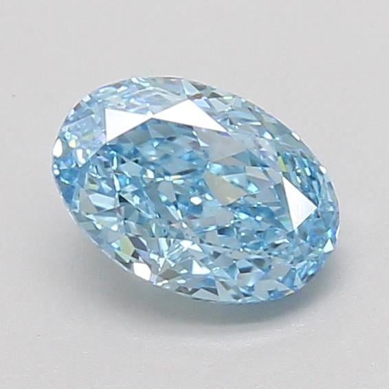 1.07 Ct. Fancy Vivid Blue Oval Lab Grown Diamond