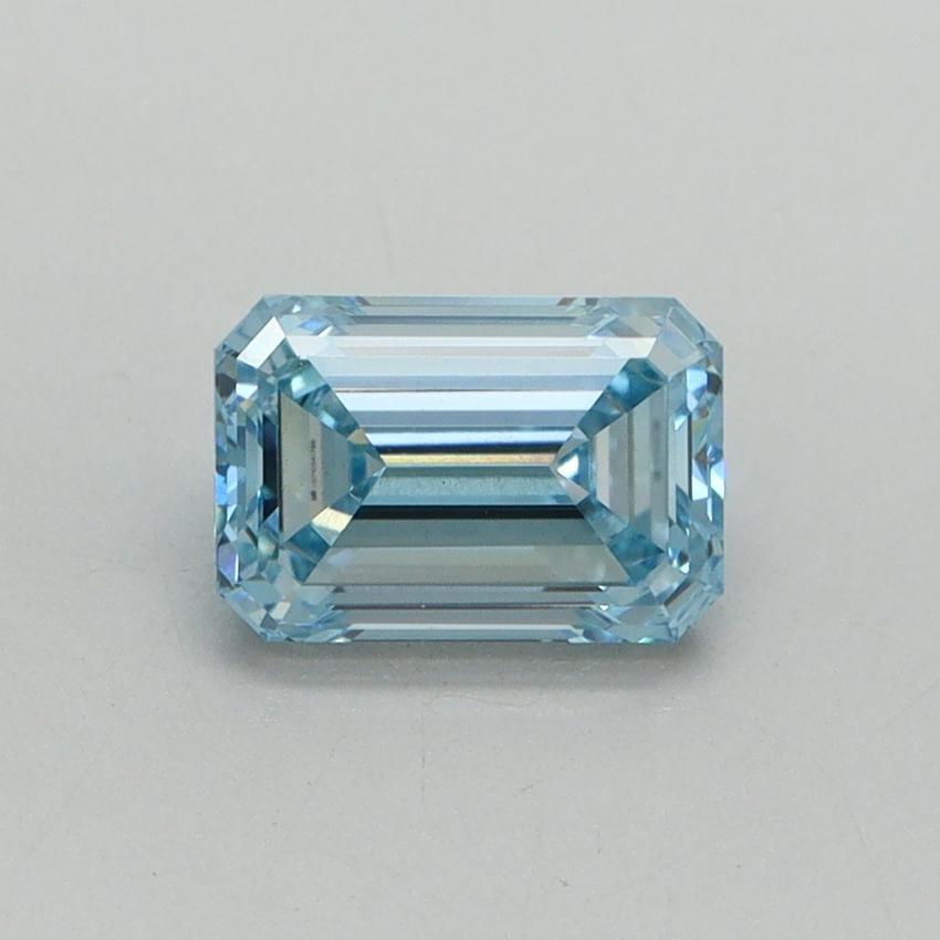 1.09 Ct. Fancy Vivid Blue Emerald Lab Grown Diamond