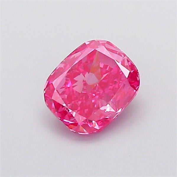 1.40 Ct. Fancy Vivid Pink Cushion Lab Grown Diamond