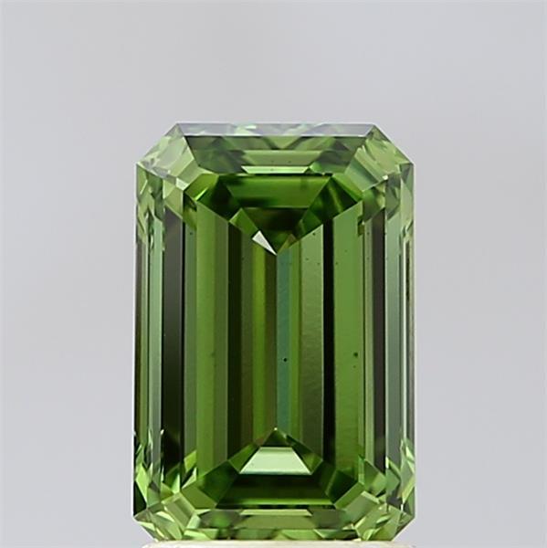 1.87 Ct. Fancy Vivid  Green Emerald Lab Grown Diamond
