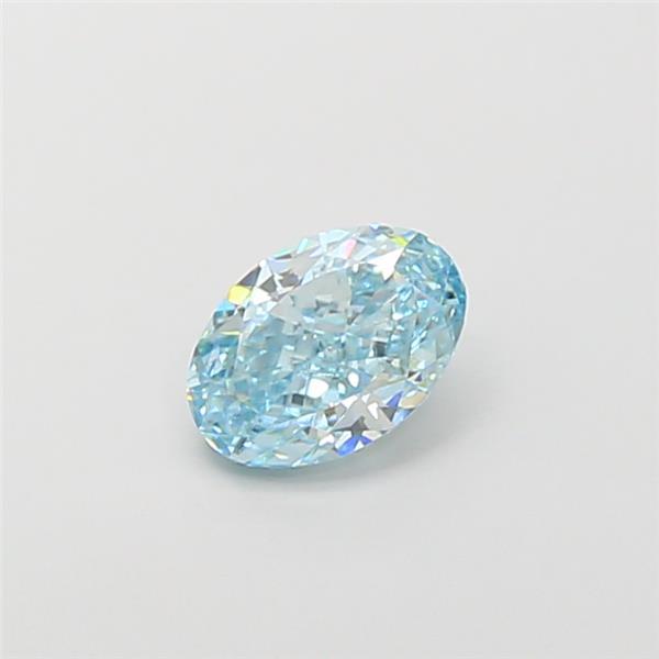 1.10 Ct. Fancy Vivid Blue Oval Lab Grown Diamond
