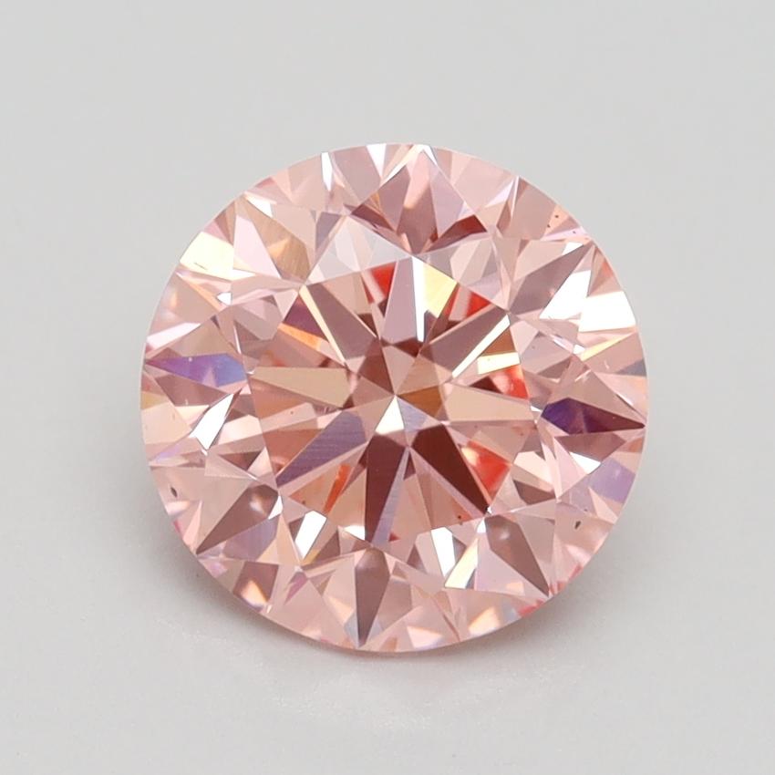 1.90 Ct. Fancy Vivid Pink Round Lab Grown Diamond