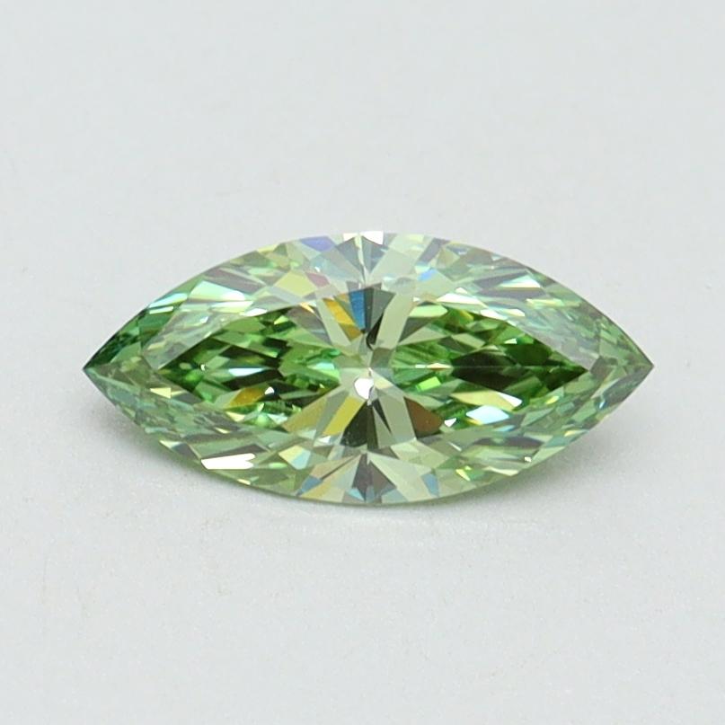 0.50 Ct. Fancy Vivid Green Marquise Lab Grown Diamond